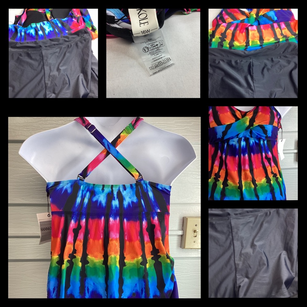 Vibrant Tie-Dye Tank Top 1 - Picture 4 of 5